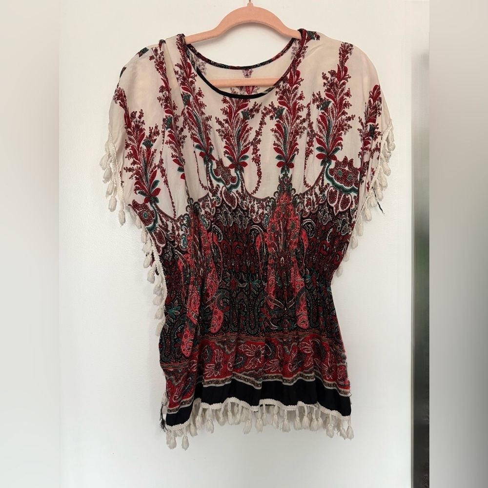 Elegant Paisley Print Women's Top